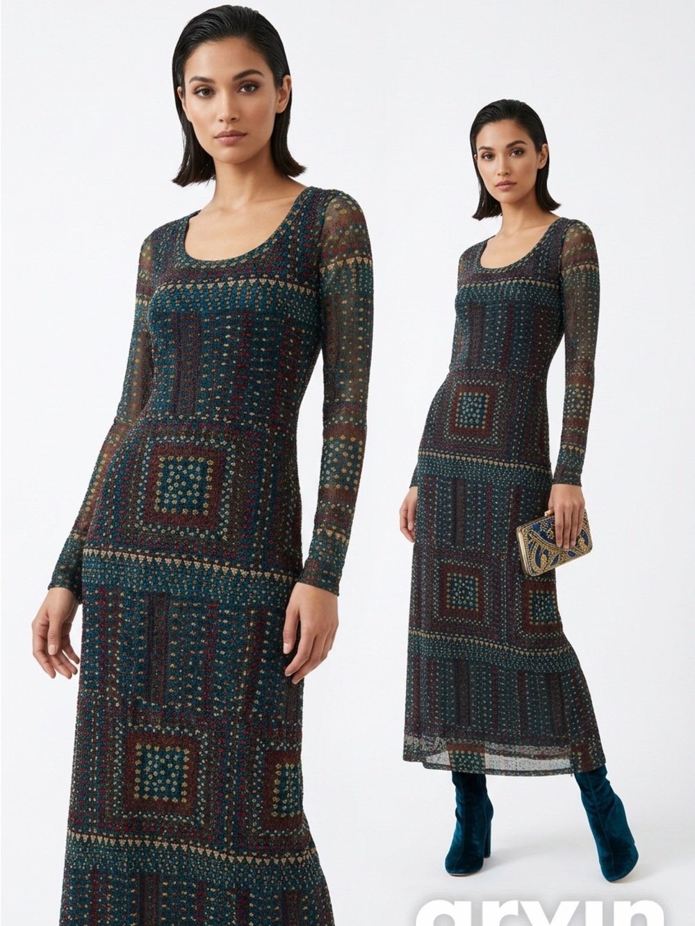 NWT Fuzzi maxi dress
